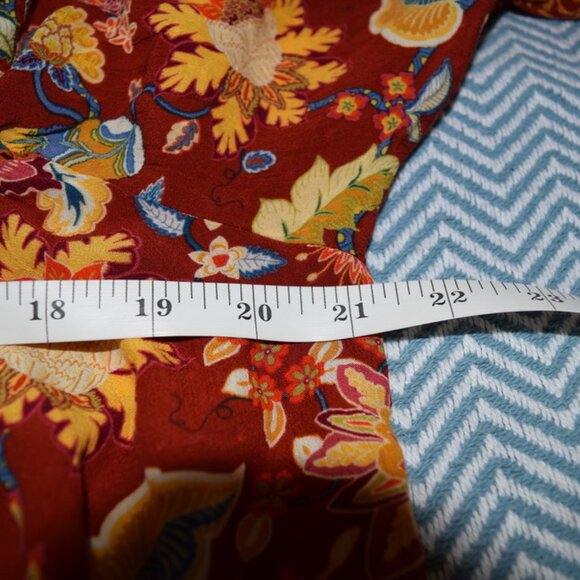 3 for 30 ~ Matilda Jane Woman Fall Garden Mums Blouse M - Picture 7 of 10